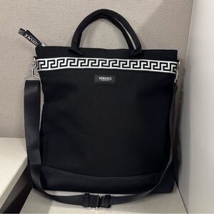 Versace Fragrances Black Tote Bag